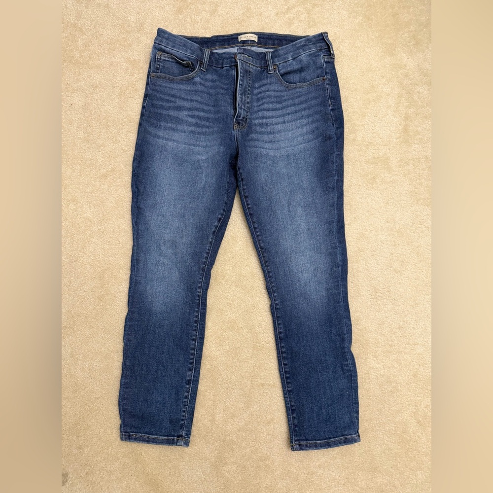 Women's Dark Blue Skinny Jeans - Stretch Denim